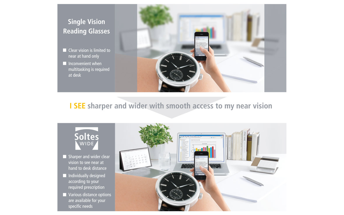 SEE sharper and wider with smooth access to near vision.